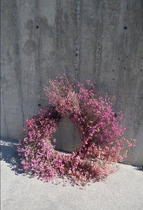 Limonium rosa | Corona preservada de limonium