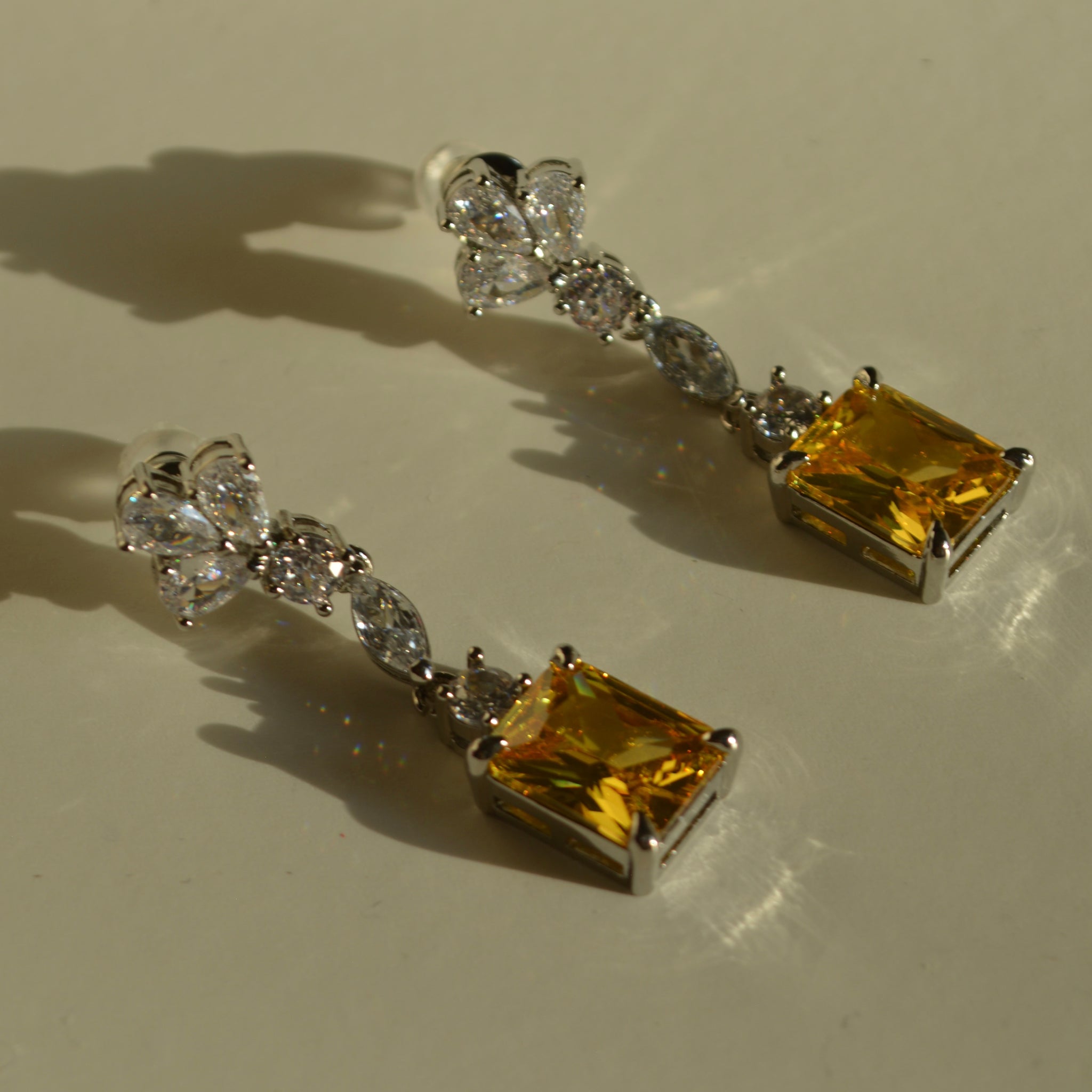 Celina | Aretes largos plata 925