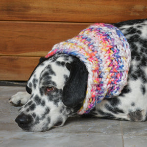 Nito scarf | Bufanda tie dye blanco rosa azul amarillo