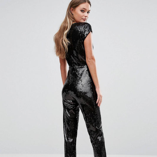 Jump on! | Jumper lentejuelas negro talla ch