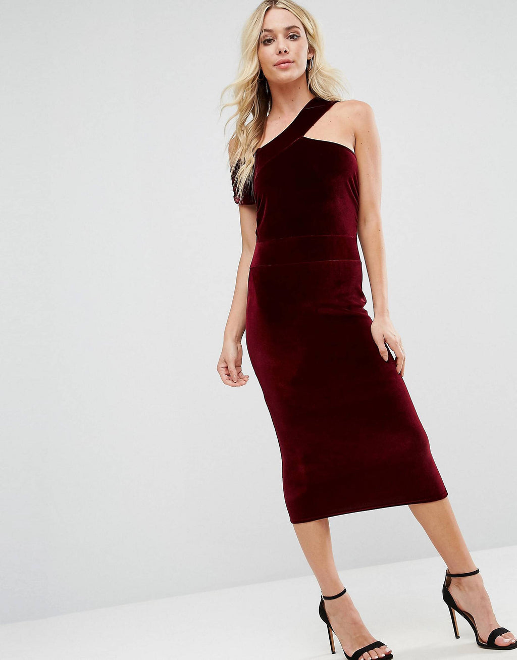 Wine to keep! Vestido terciopelo midi talla ch y m