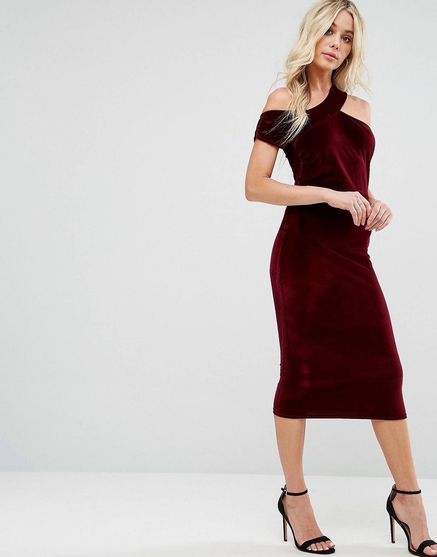 Wine to keep! | Vestido terciopelo midi talla ch y m